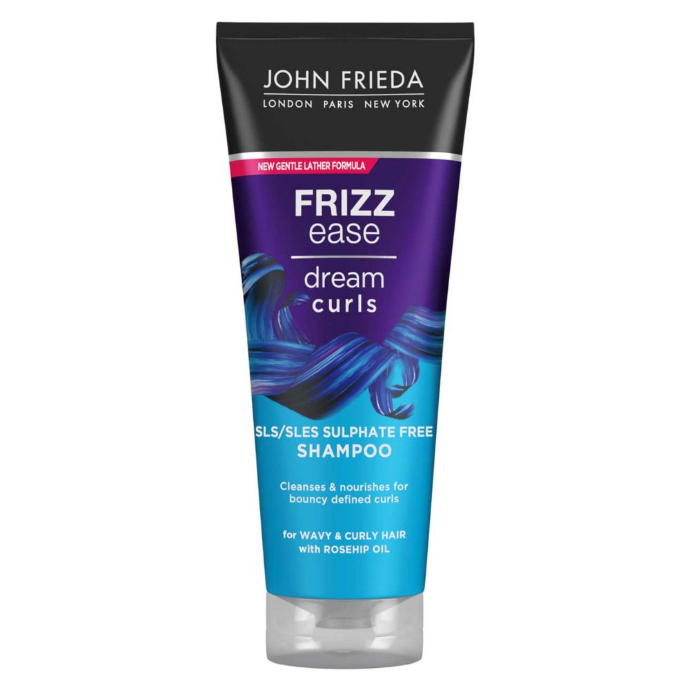 John Frieda Frizz Ease Dream Curls SLS/SLES Sulphate Free Shampoo 250ml for Naturally Wavy & Curly Hair