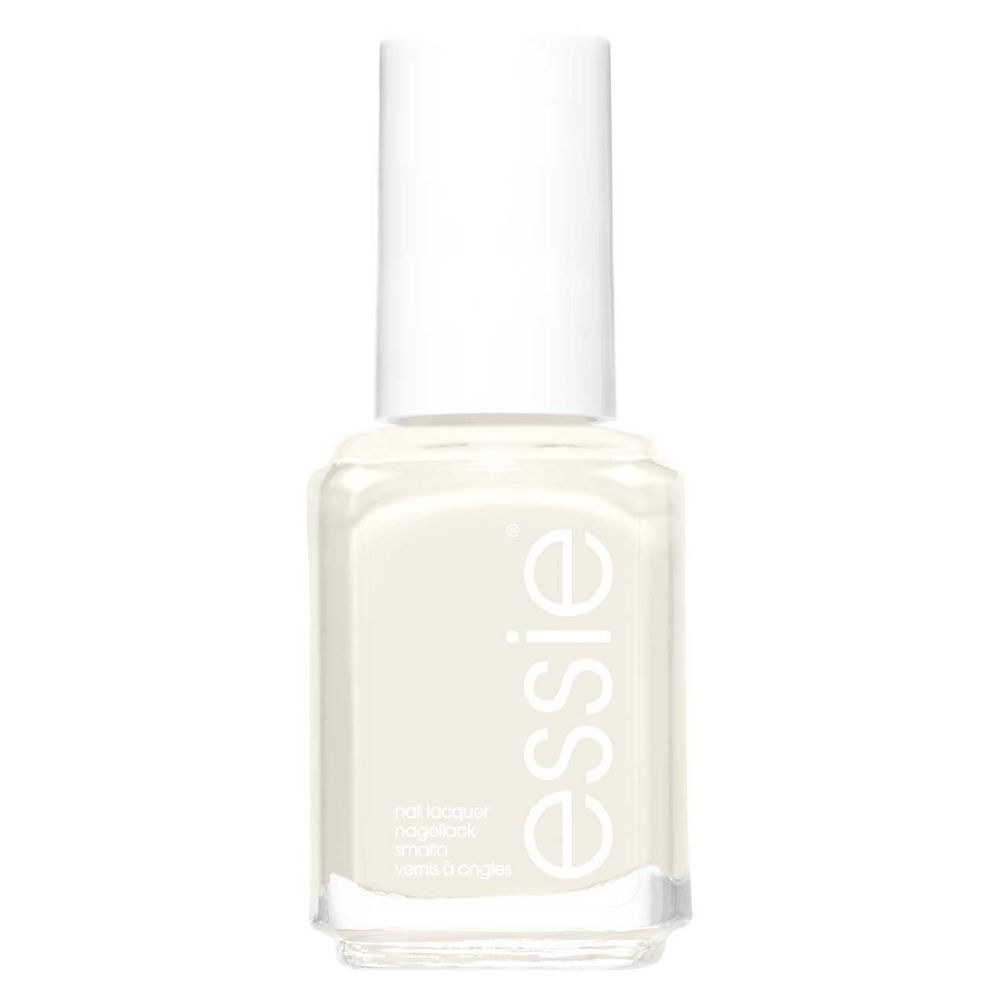 Essie Nail Polish 8 Limo Scene Warm White Cream Nude Colour, Original High Shine and High Coverage Nail Polish 13.5 ml