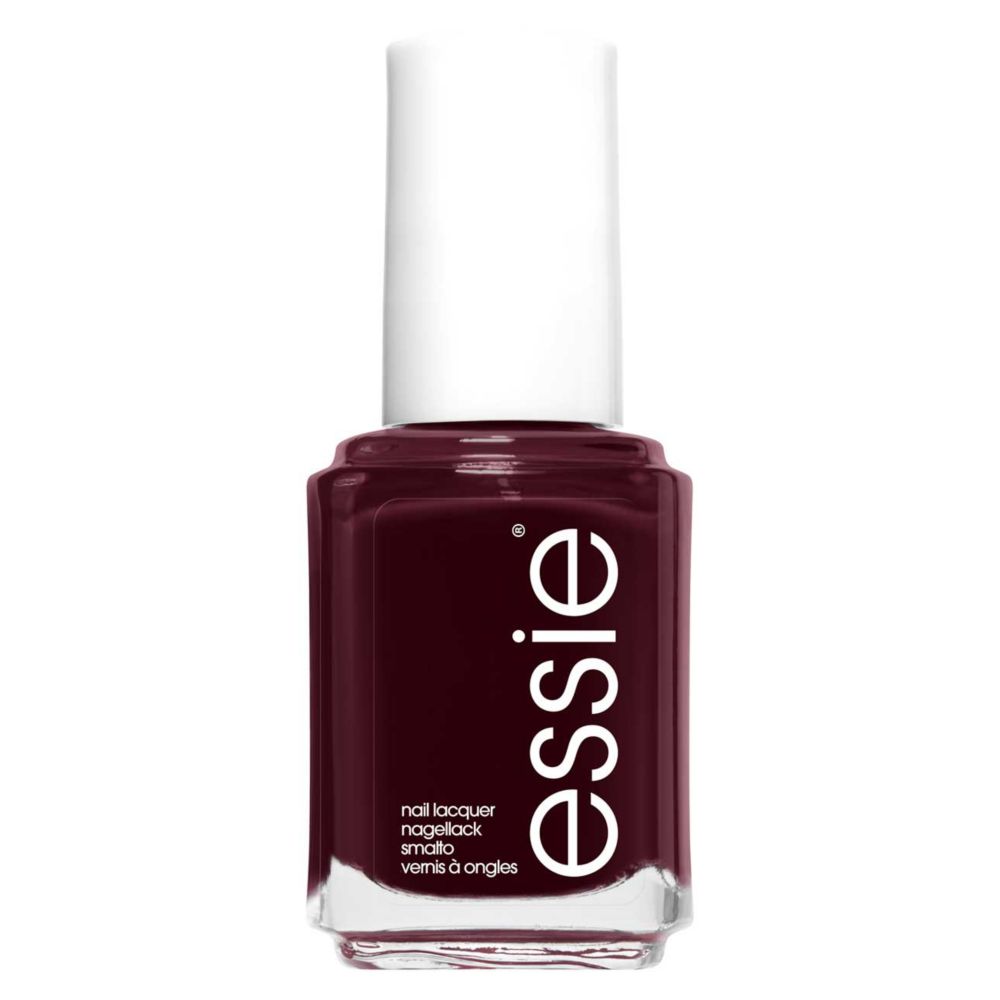 Essie Nail Polish 45 Sole Mate Deep Plum Colour, Original High Shine and High Coverage Nail Polish 13.5 ml