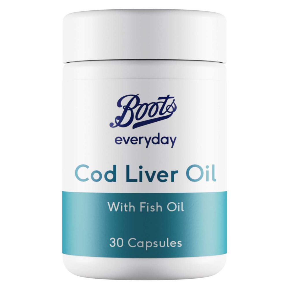 Boots Everyday Cod Liver Oil 500mg - 30 Capsules