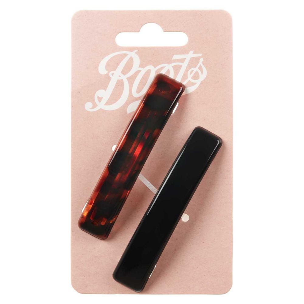 Boots barrettes mixed tort/black 2s