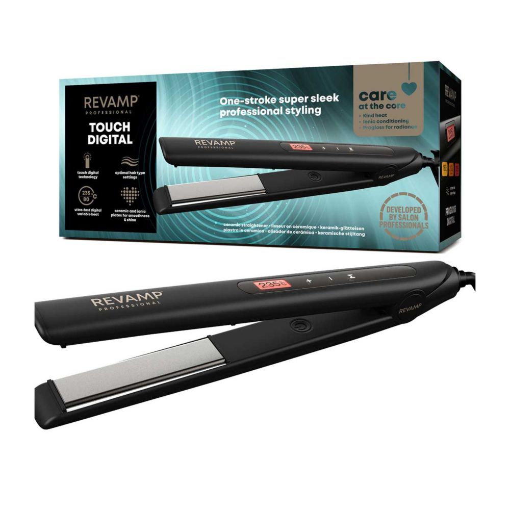 REVAMP Touch Digital Ceramic Hair Straightener