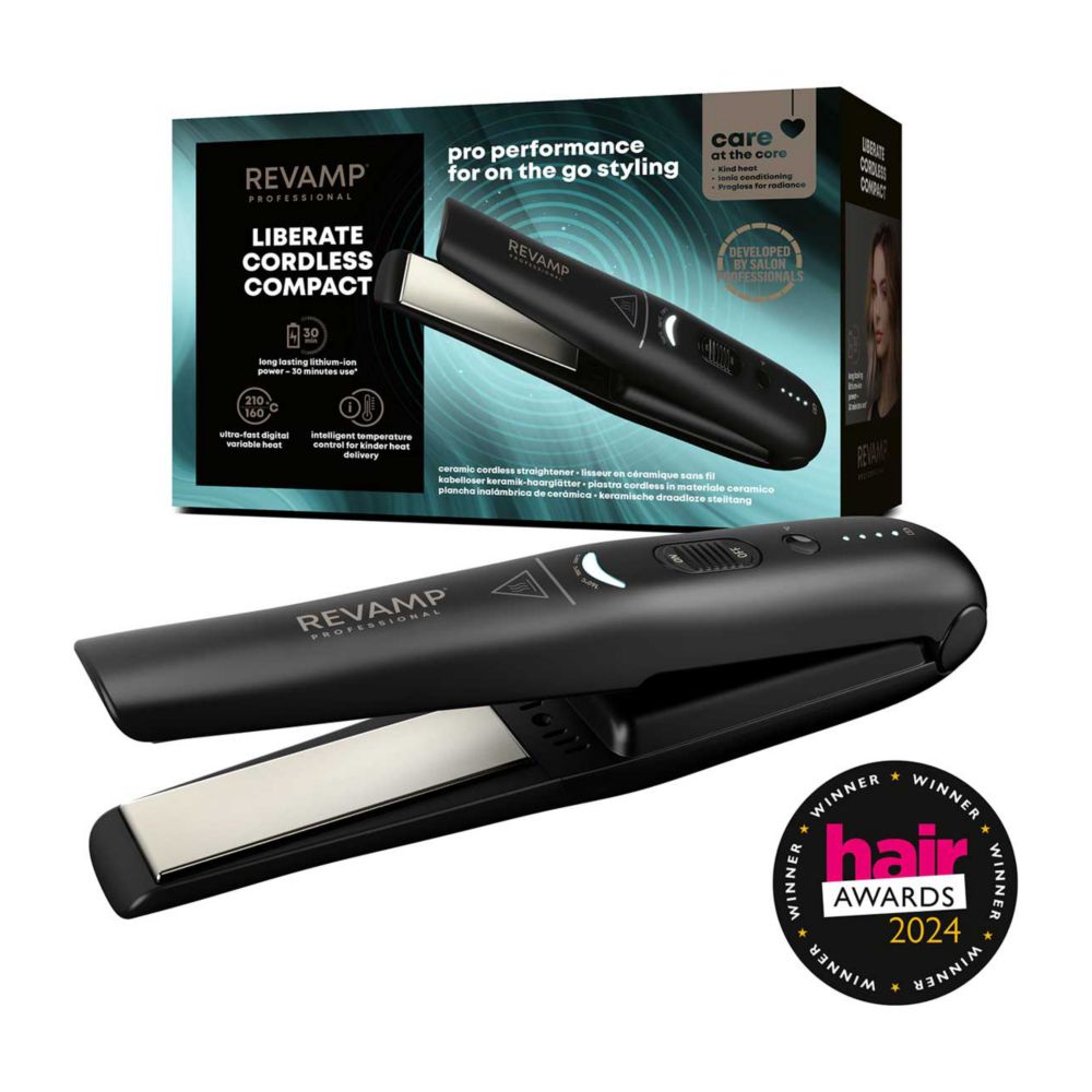Revamp Liberate Cordless Compact Ceramic Hair Straightener