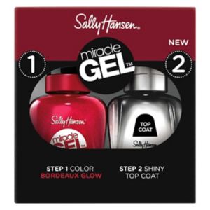 Sally Hansen Miracle Gel Nail Polish & Topcoat Duo - Bordeaux Glow