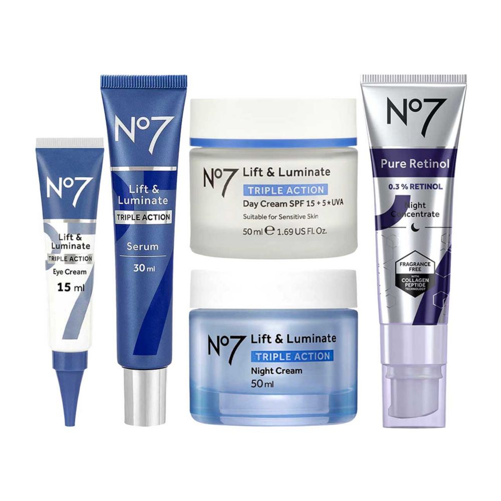 No7 Lift & Luminate TRIPLE ACTION Complete Retinol Regime