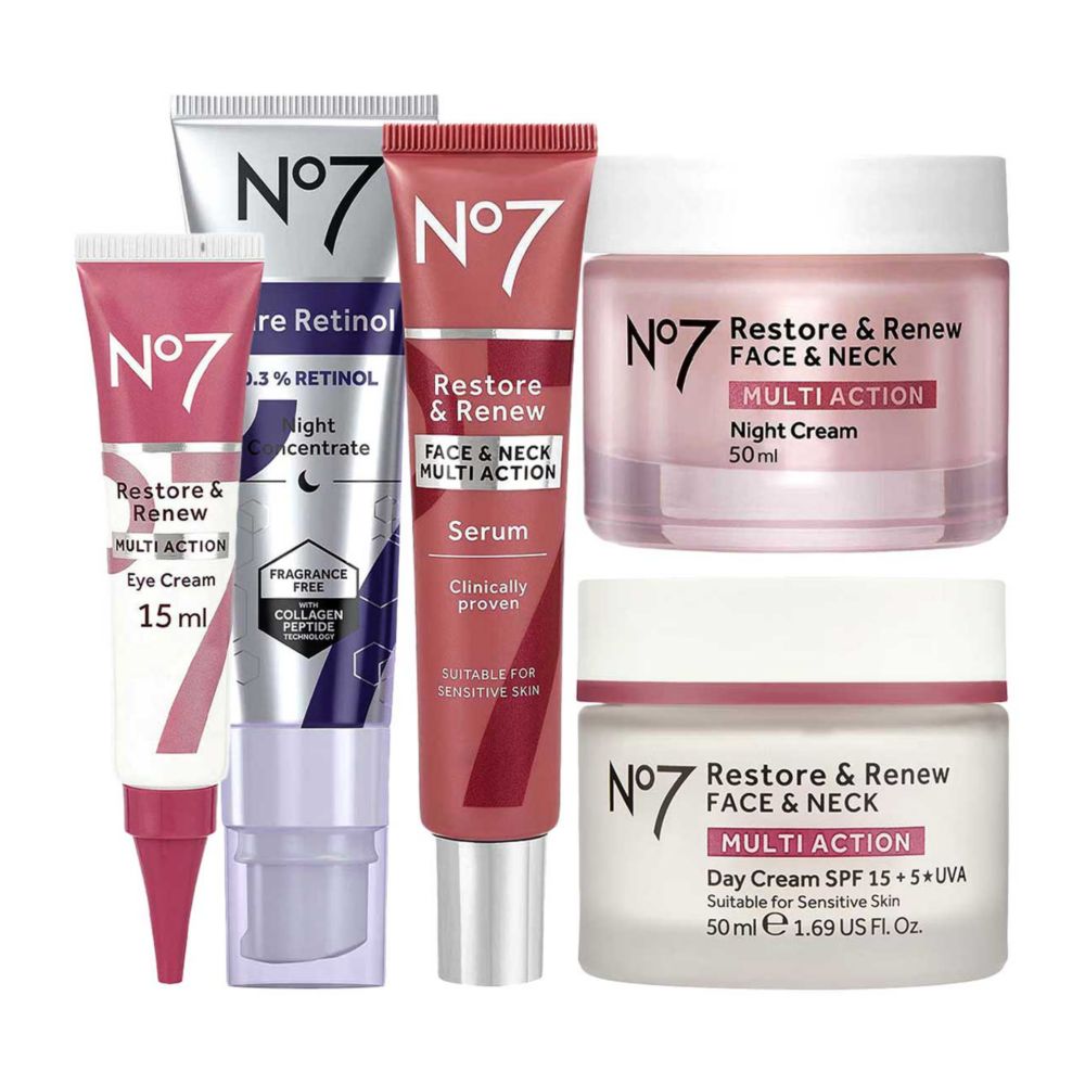 No7 Restore & Renew MULTI ACTION Complete Retinol Regime
