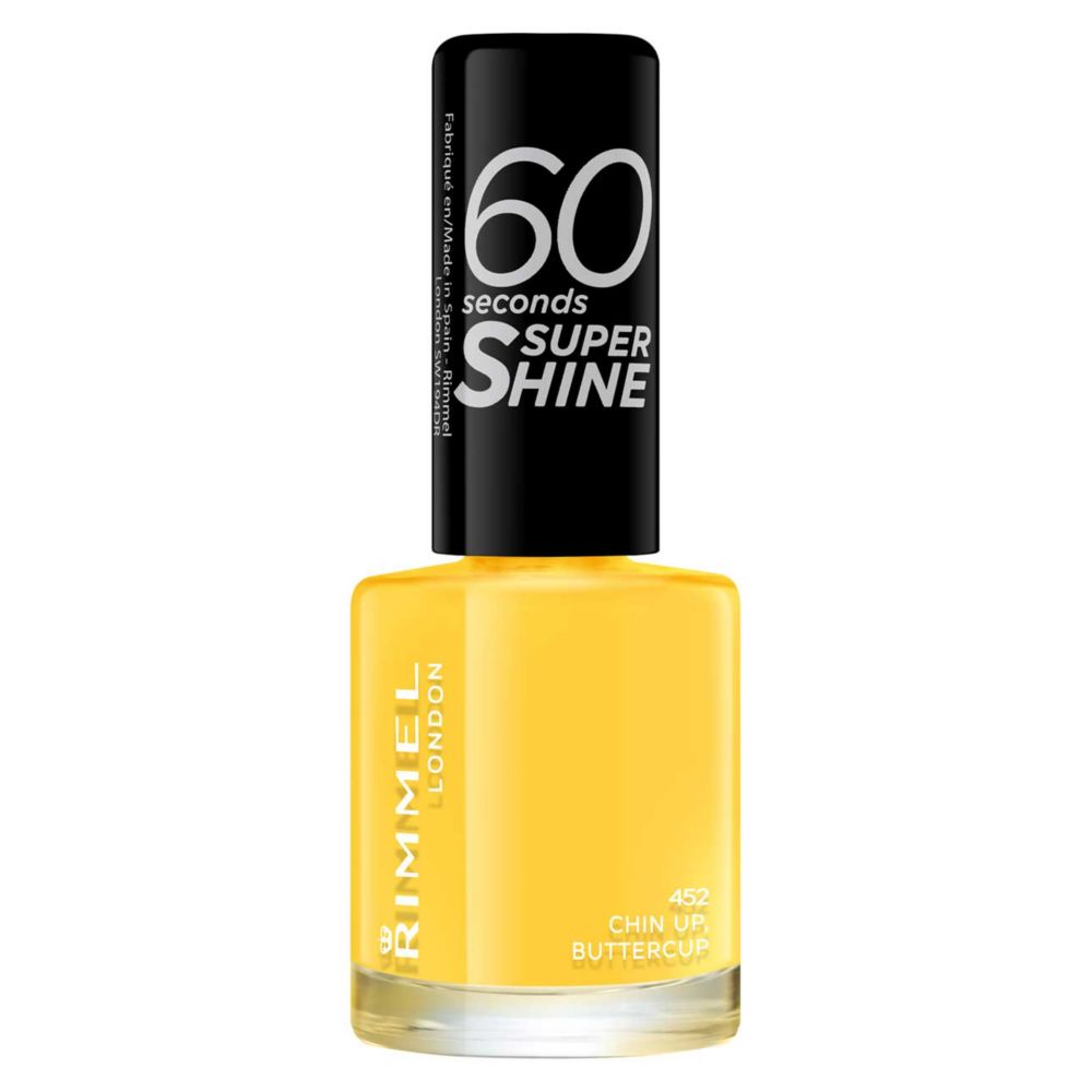 Rimmel 60 Seconds Super Shine Nail Polish Chin Up, Buttercup