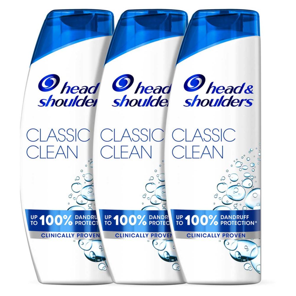 Head & Shoulders Anti-dandruff Classic Clean Shampoo X3 Bundle
