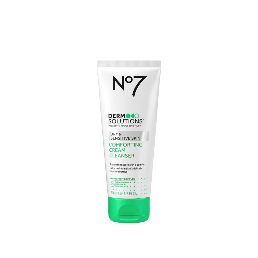 No7 Derm Solutions™ Comforting Cream Cleanser Suitable for Normal to Dry & Sensitive Skin 200ml