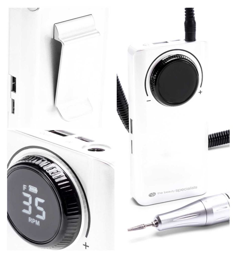 Professional Electric Nail File with Portable Wearer Controller