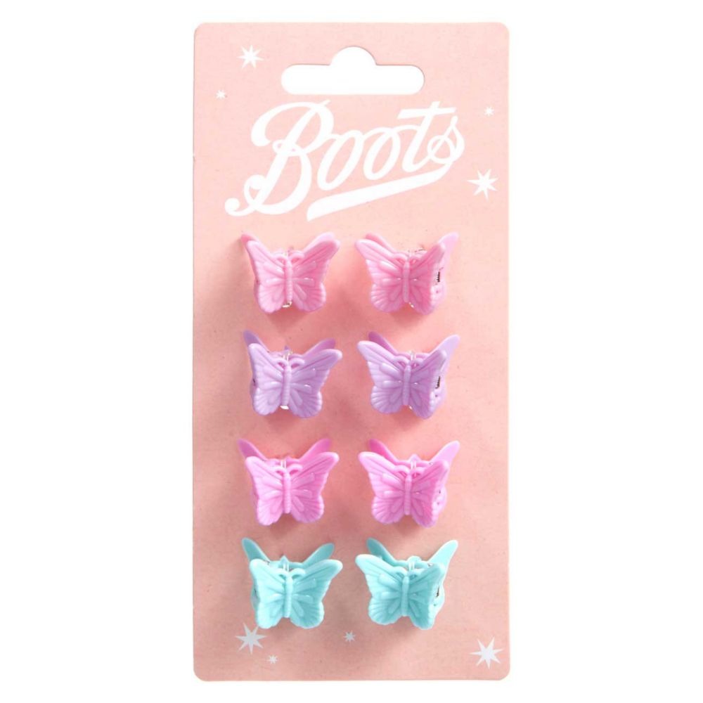 Boots Kids Mini Butterfly Jaw Clips 8pk