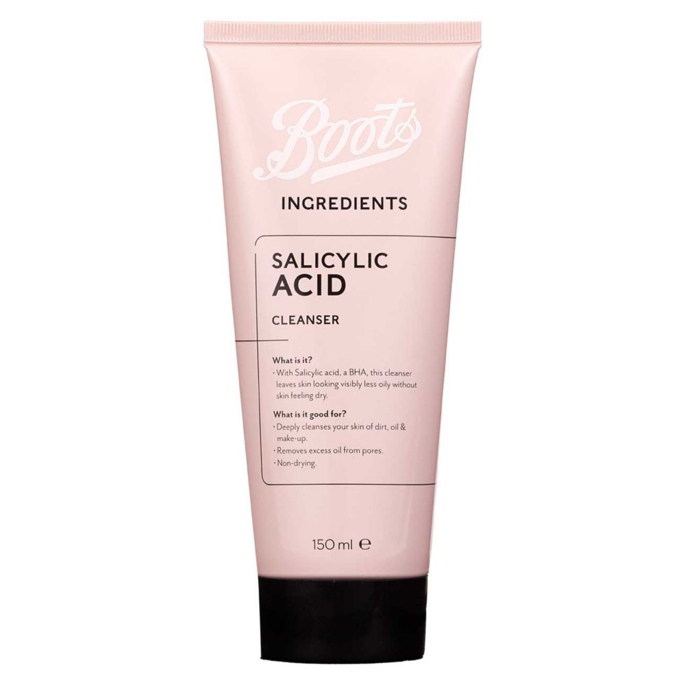 Boots Ingredients Salicylic Acid Cleanser 150ml