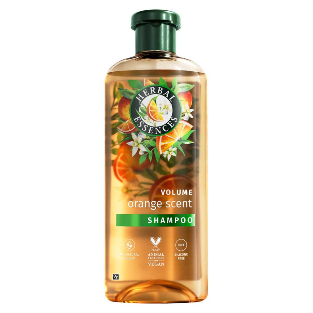 Herbal Essences Orange Scent Volume Shampoo 350ml for Fine Hair, Silicone Free