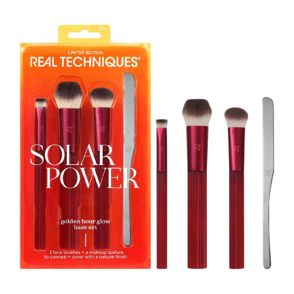 Real Techniques Solar Power Golden Hour Face Base Brush Set