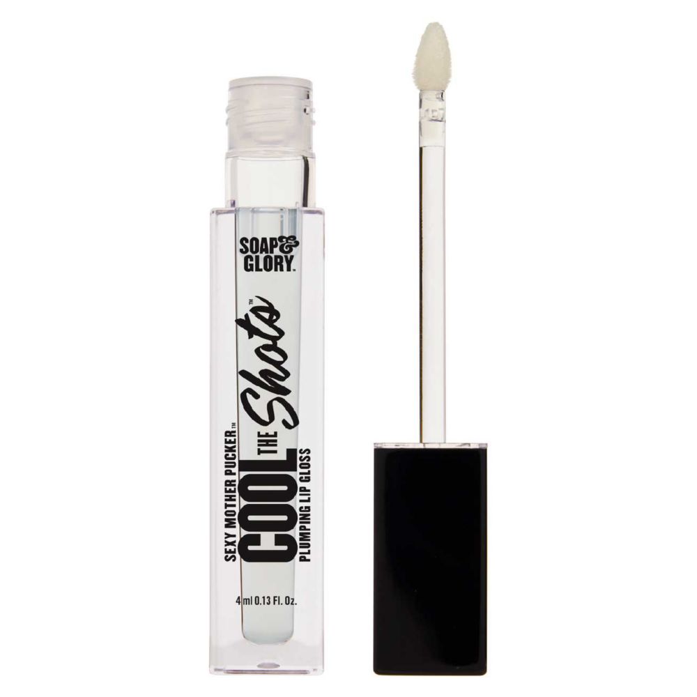 Soap & Glory Sexy Mother Pucker Lip Gloss Cool The Shots Plumping Lipgloss Clear 4ml