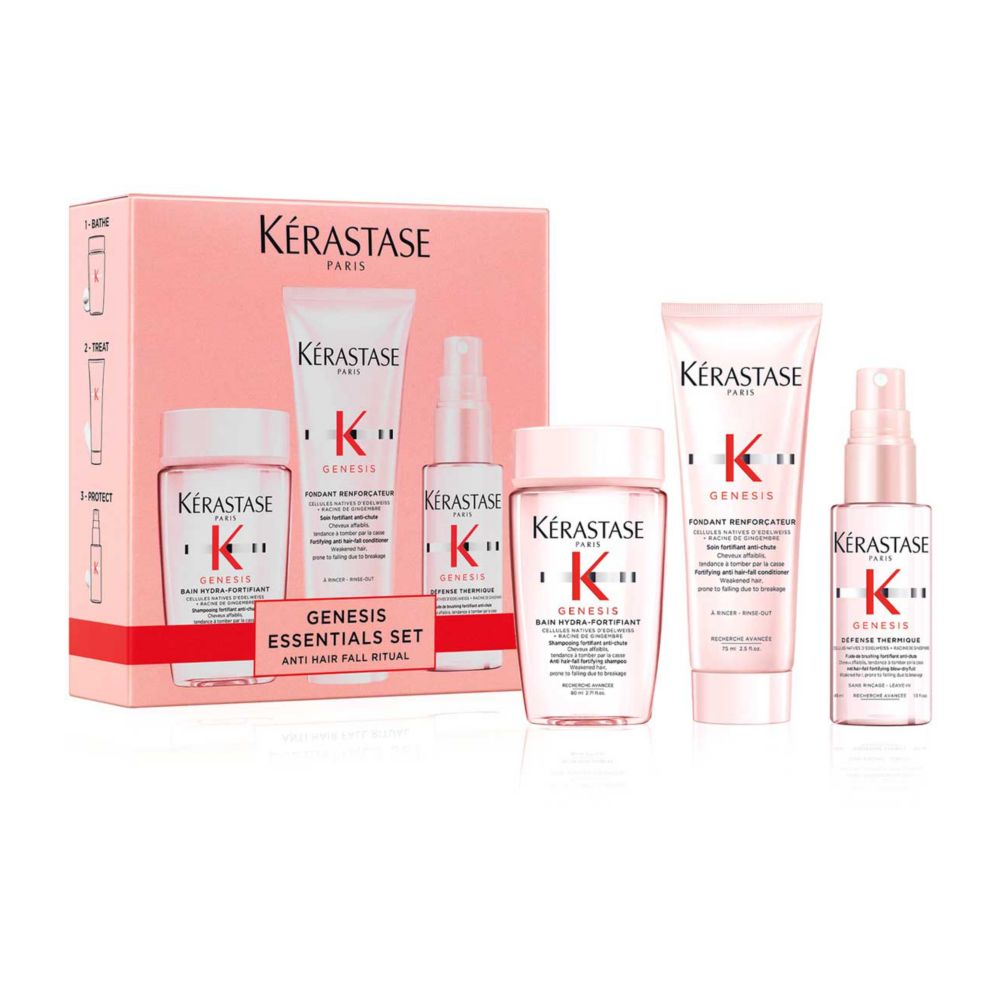 Kérastase Genesis Discovery Gift Set for hair fall due to breakage with Ginger and Aminexil