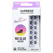KISS imPRESS Eyelash Cluster Mini - Edgy Wispy