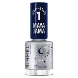 Rimmel Maya Jama Astrology Collection Super Gel Nail Polish Sacred Silver