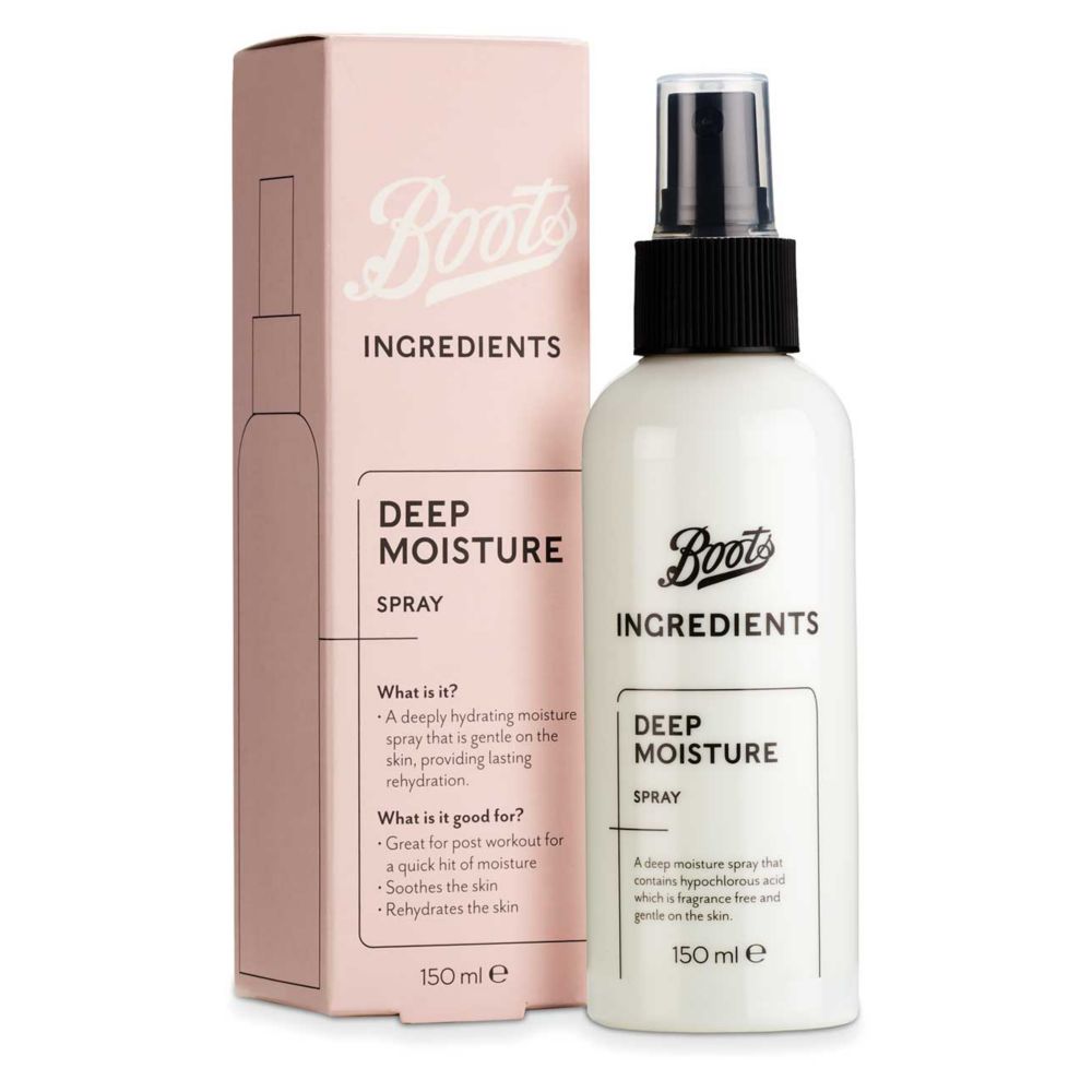 Boots Ingredients Deep Moisture Spray 150ml