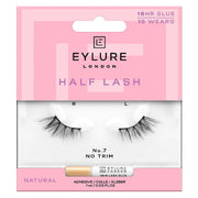 Eylure half Lash No.7 False Lashes Pair and Lash Adhesive 1ml