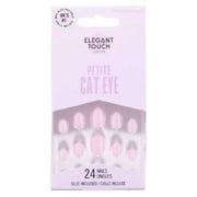 Elegant Touch Petite Gel Finish Whimsical Wisteria False Nails With Glue 24s