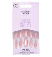 Elegant Touch Fairy Tale Cat Eye Aurora False Nails With Glue 24s