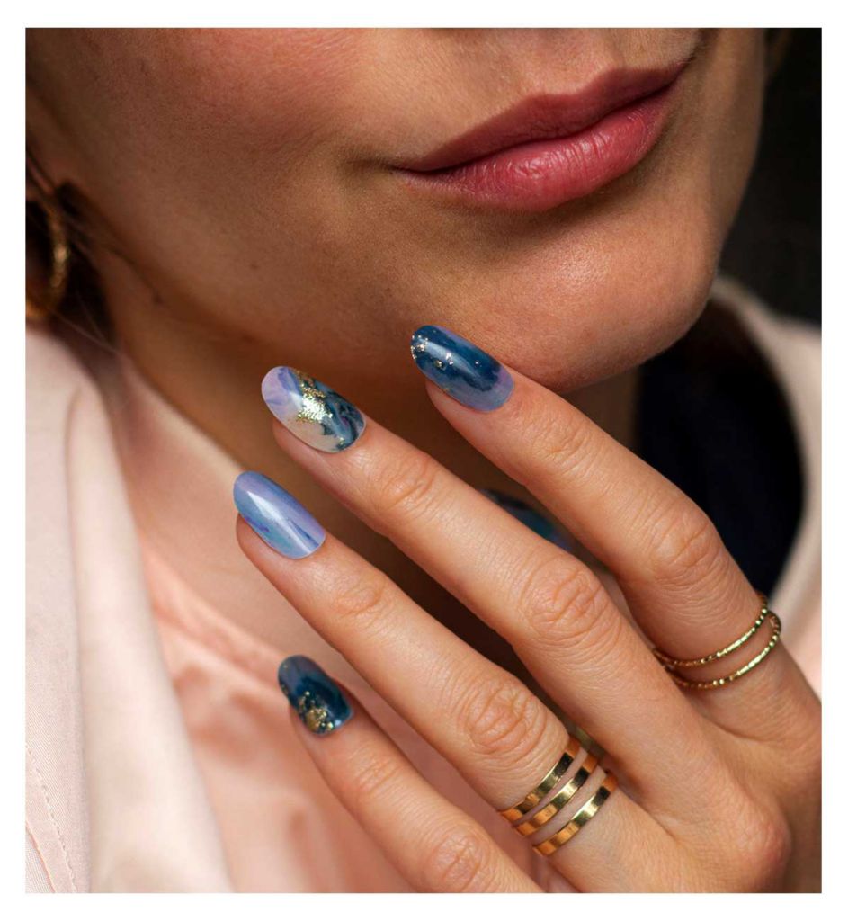 Gel Nail Strip Marble Cake