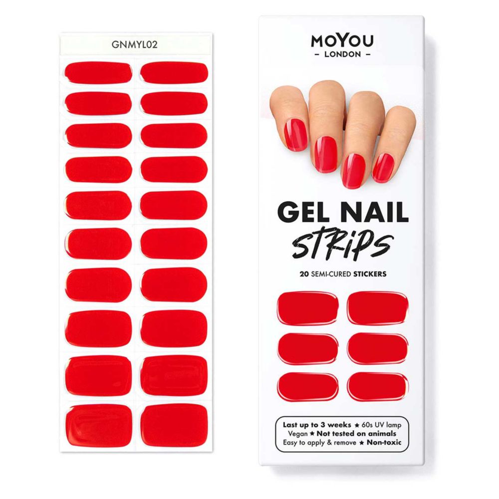 MoYou London Gel Nail Strip Red Ridding Hood