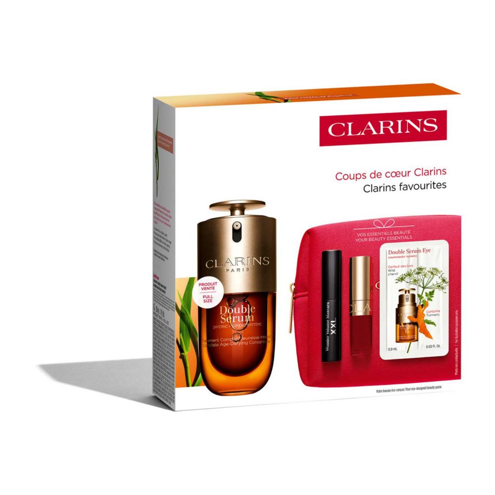 Clarins Double Serum 30ml & Wonder Volume XXL Gift Set