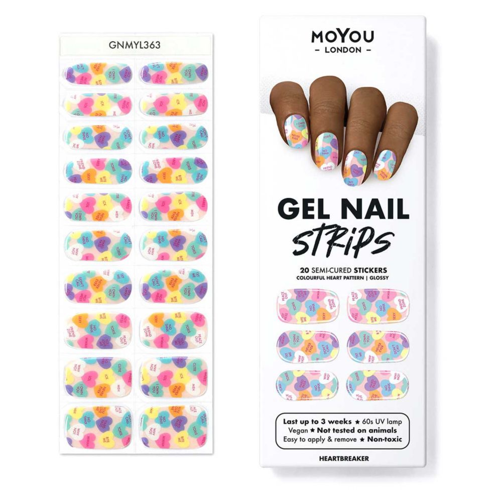 MoYou London Gel Nail Strip - Heartbreaker
