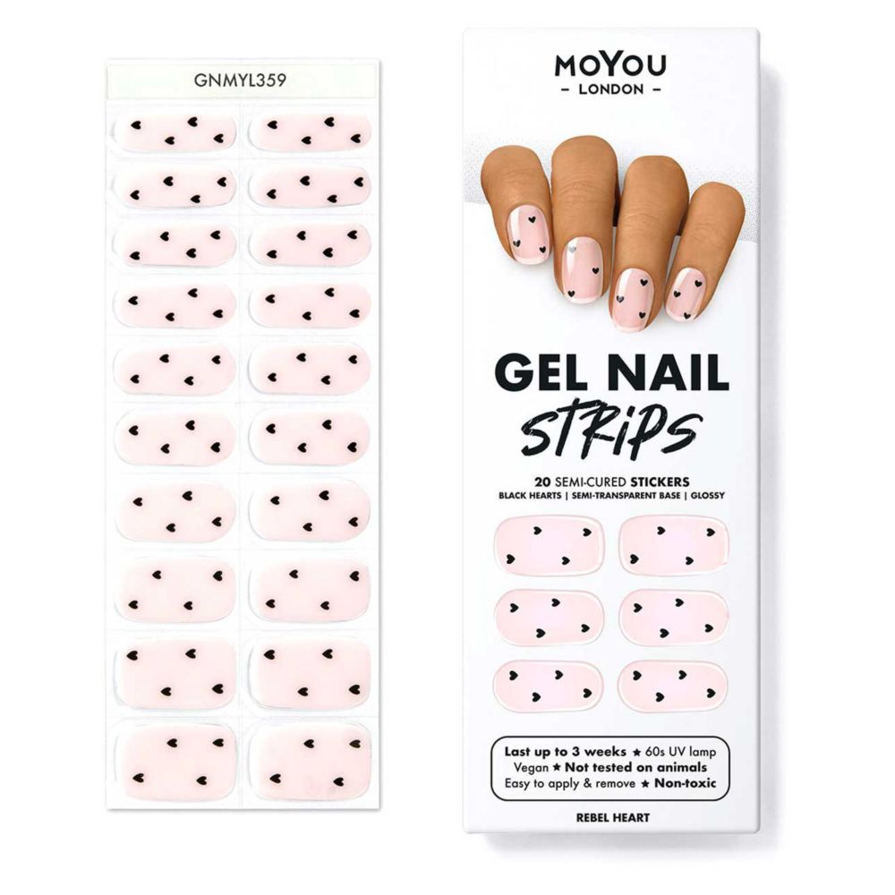 MoYou London Gel Nail Strip - Rebel Heart