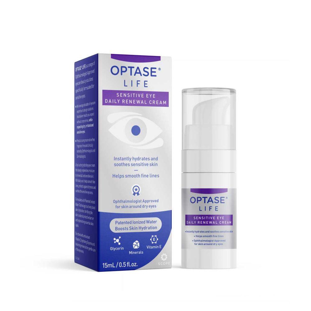 Optase Life Sensitive Eye Daily Renewal Cream 15ml
