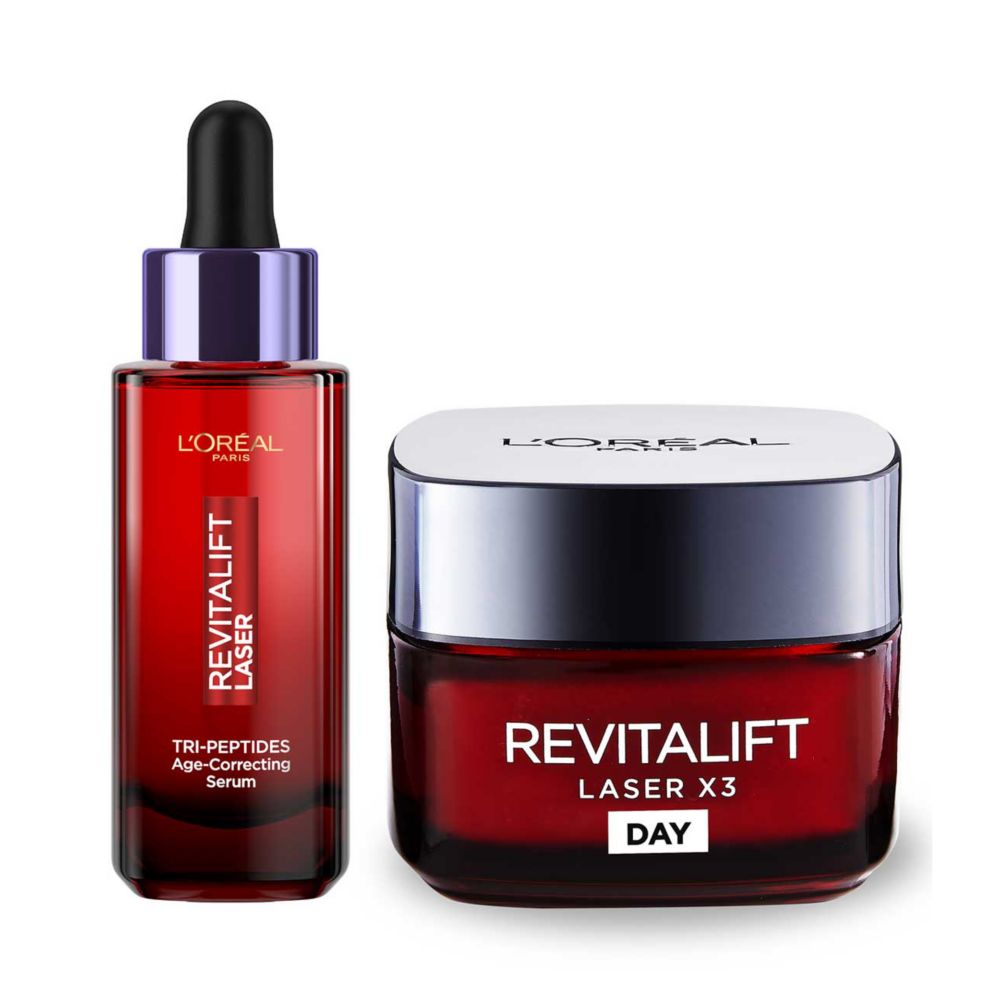 L'Oreal Paris Revitalift Laser Tripeptide Serum & Day Cream Bundle