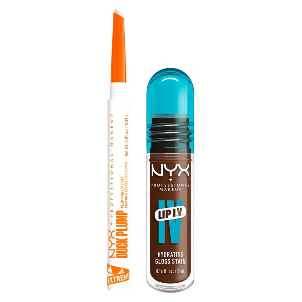 Wet Shot IV Splash N Spice Lip Stain & Duck Plump Liner Clear Bundle