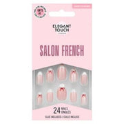 Elegant Touch Salon French 172 False Nails With Glue 24s
