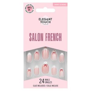 Elegant Touch Salon French 172 False Nails With Glue 24s