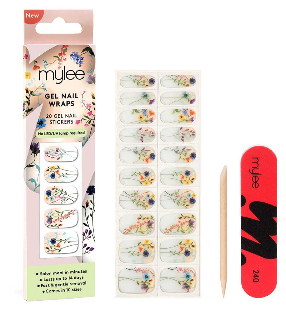 Gel Nail Wraps Blooming Lovely