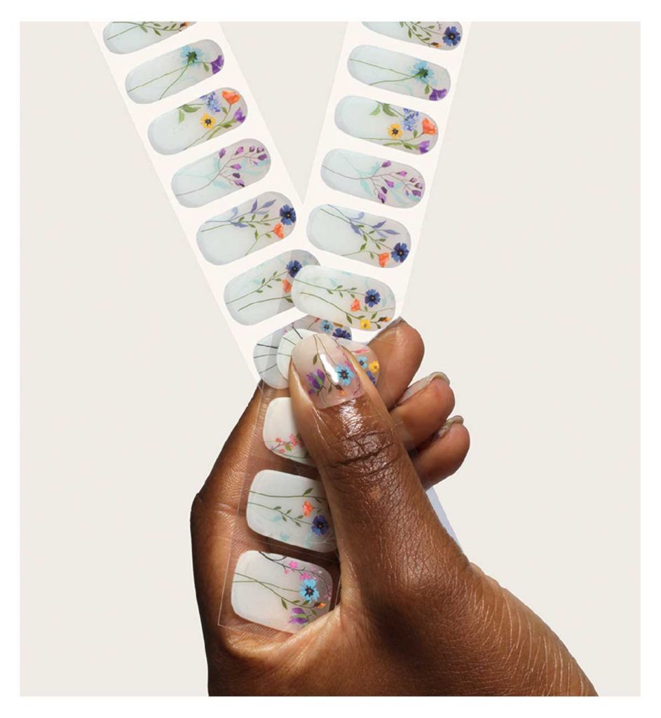 Gel Nail Wraps Blooming Lovely