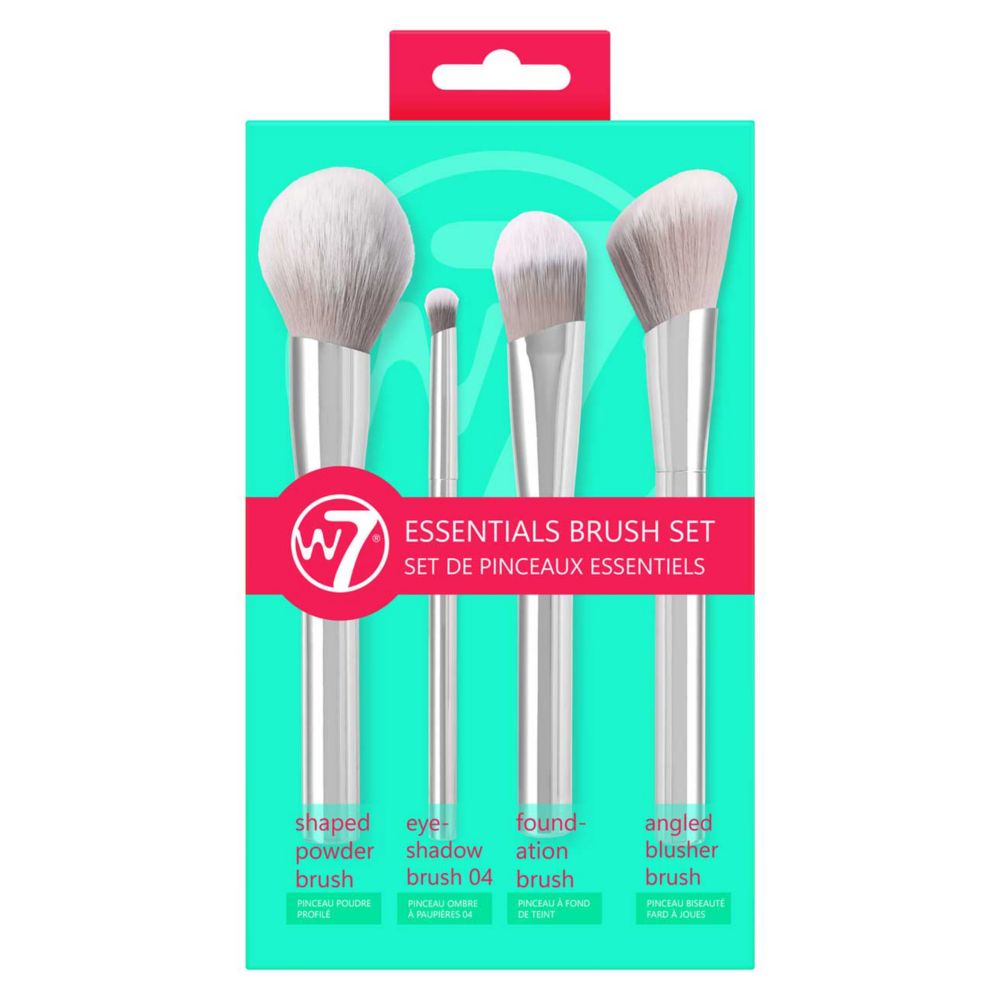 W7 Essentials 4 Piece Makeup Brush Set