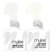 Mylee Gel Polish Base and No Wipe Top Coat Duo 10ml 2s