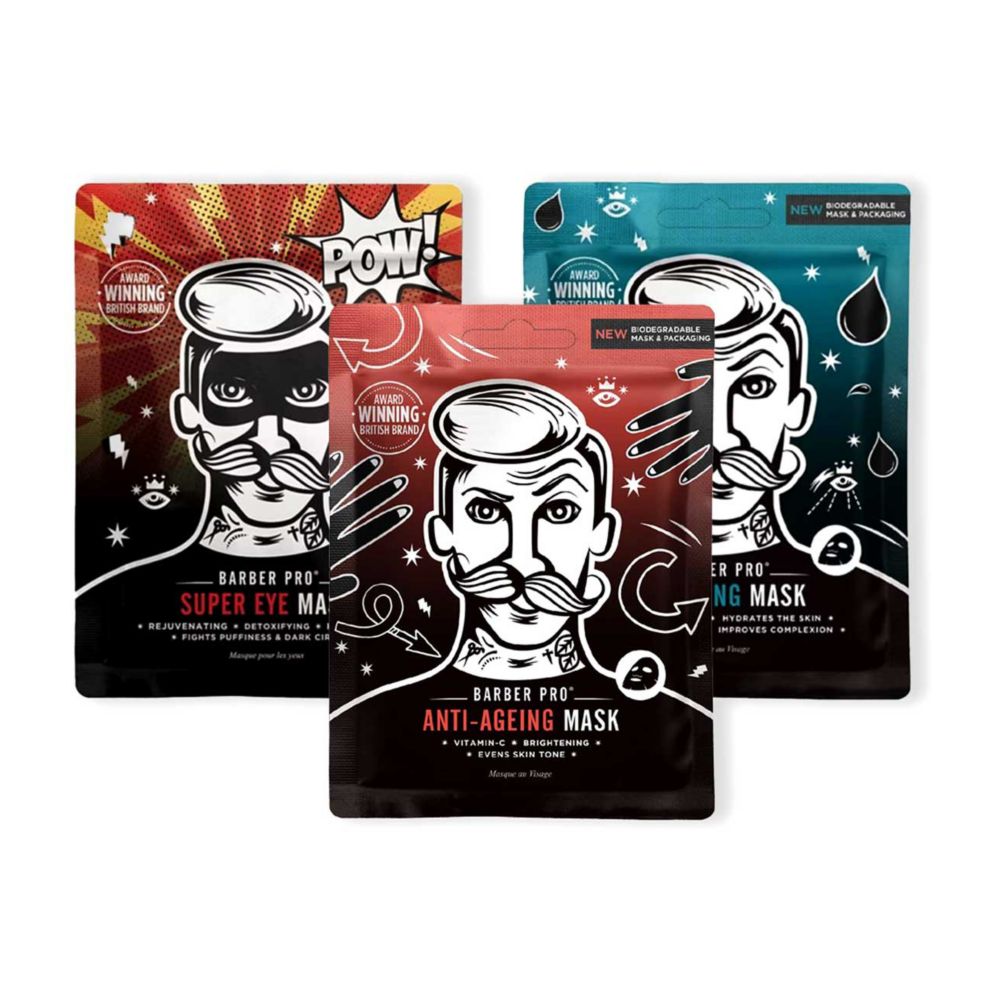 BARBER PRO Face & Eye Mask Bundle