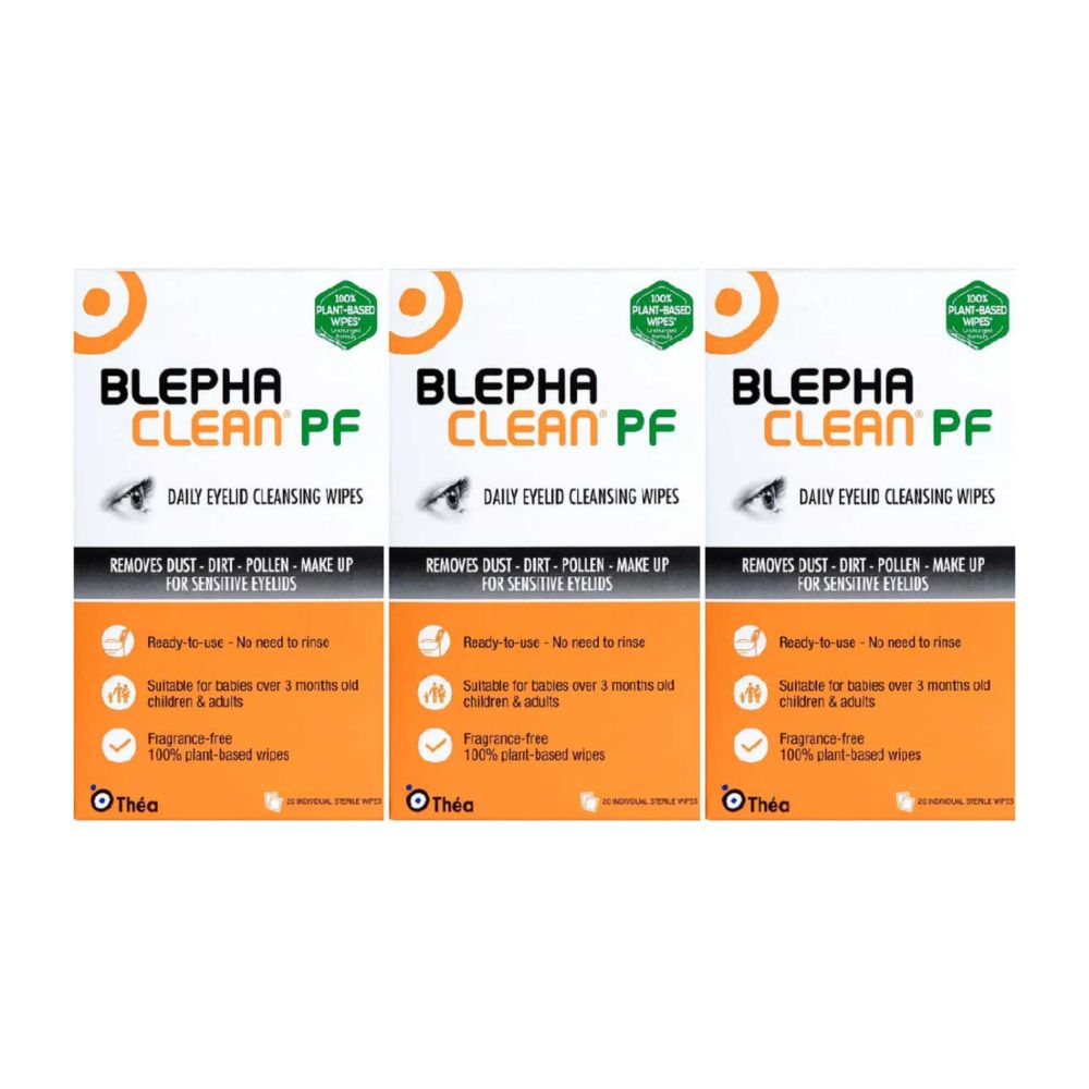 Blephaclean Cleansing Wipes 20s 3s Bundle