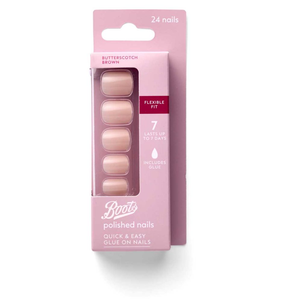 False Nail Butterscotch Brown
