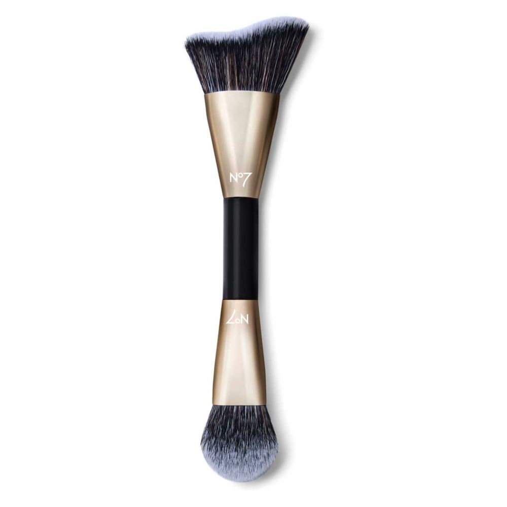 No7 Pro Artist The Radiance Duo Dual-Ended Blush and Bronze Brush