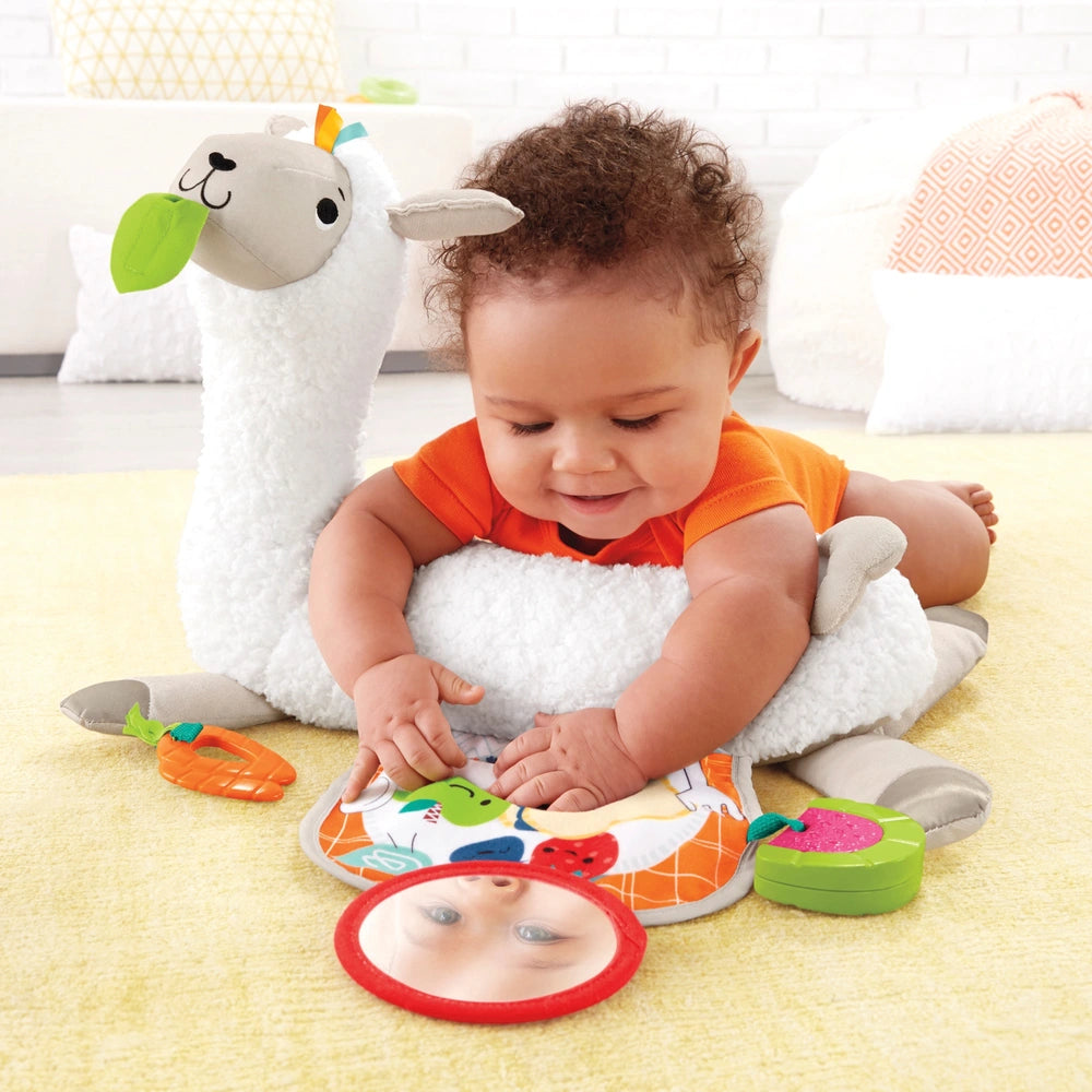 Fisher-Price Grow-with-Me Tummy Time Llama Pillow
