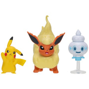 Pokémon Battle Figures 3 Pack Pikachu, Vanillite and Flareon