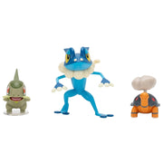 Pokémon Battle Figures 3 Pack Torkoal, Axew and Frogadier