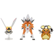 Pokémon Battle Figures 3 Pack Ninjask, Dedenne and Lycanroc