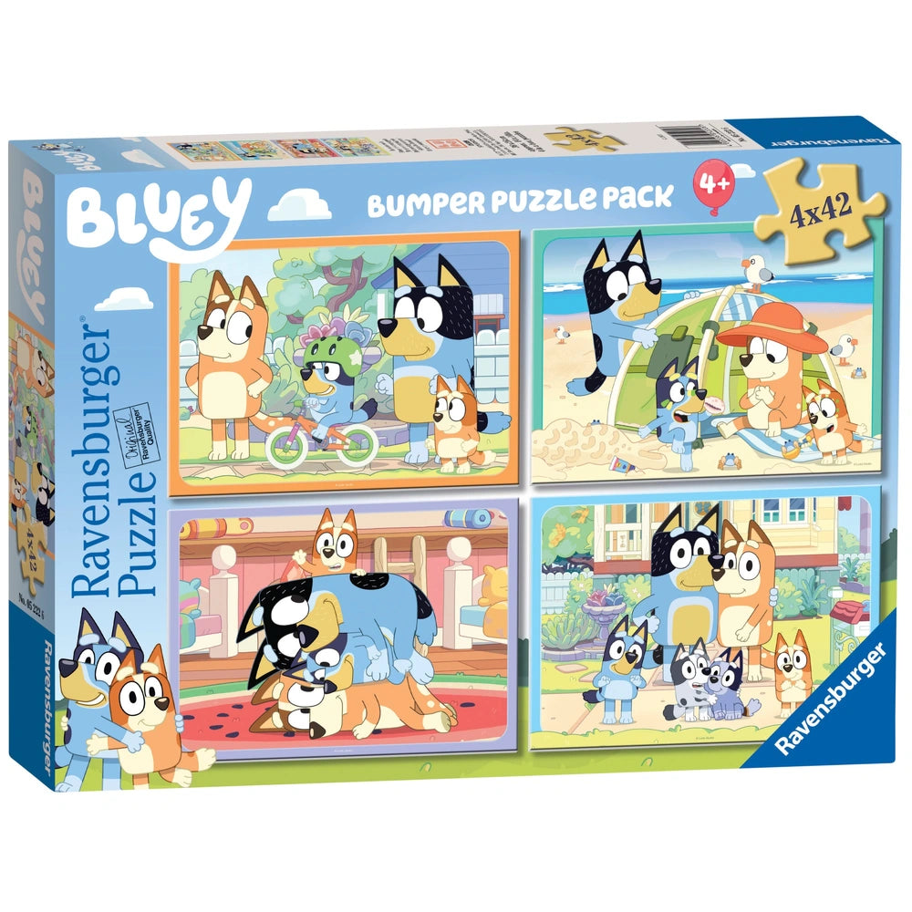 Ravensburger Bluey Jigsaw Puzzles Bumper Pack 4 x 42 Pieces