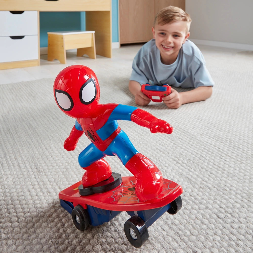 Marvel Spider-Man Remote Control Skateboard Figure Set